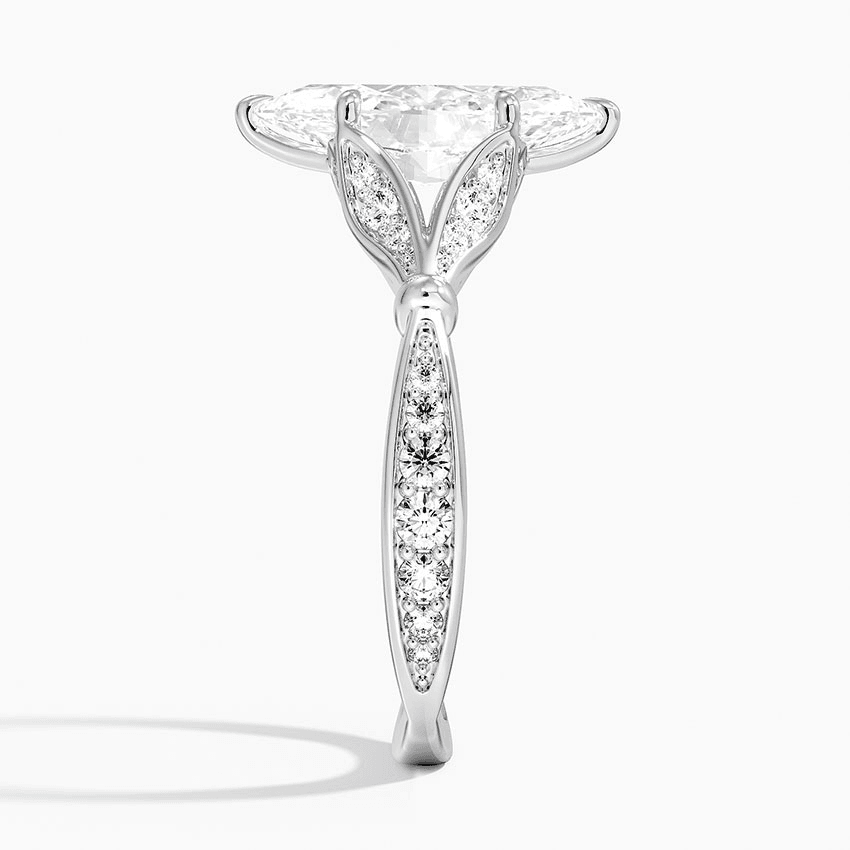 Zinnia Diamond Ring (1/3 ct. tw.) in 18K White Gold - Image 6