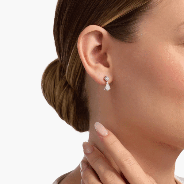 Canadian Diamond Drop Earrings in 18k White Gold (1.50 ct. tw.) - Image 4