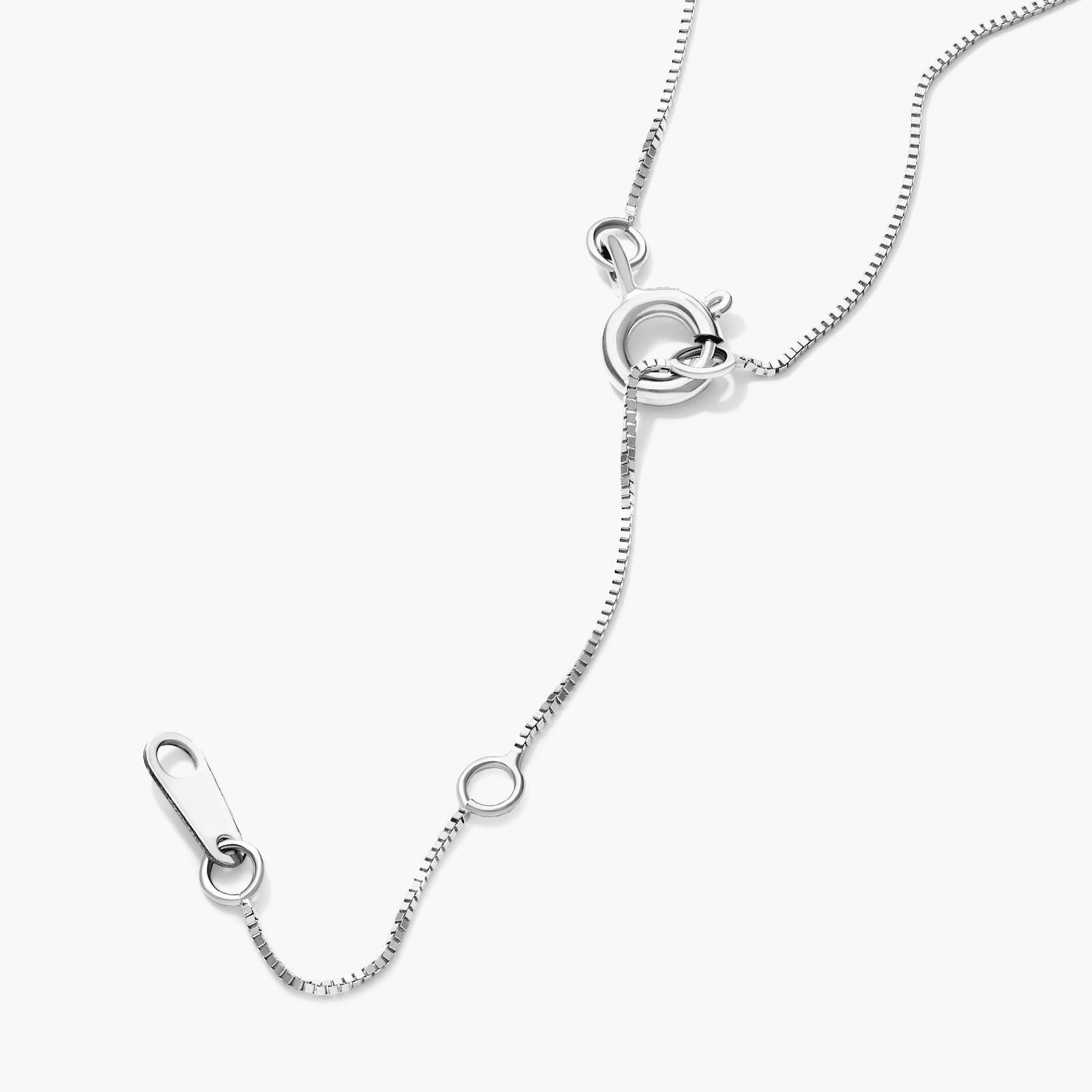 Lab-Grown Diamond Open Clover Pendant In 14K White Gold - Image 7