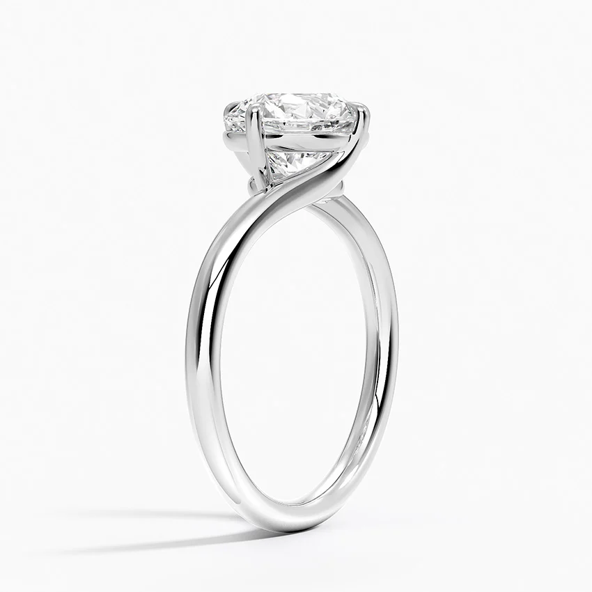 Atelier Solitaire Ring in 18K White Gold - Image 2