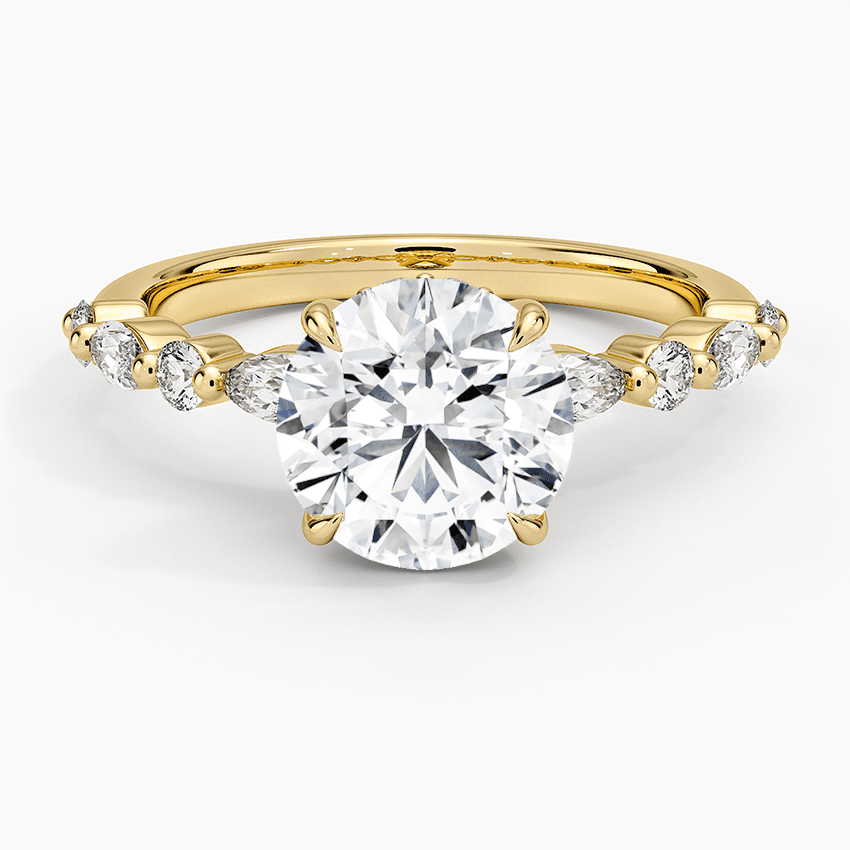 Versailles Hidden Halo Diamond Ring in 14K Rose Gold - Image 9