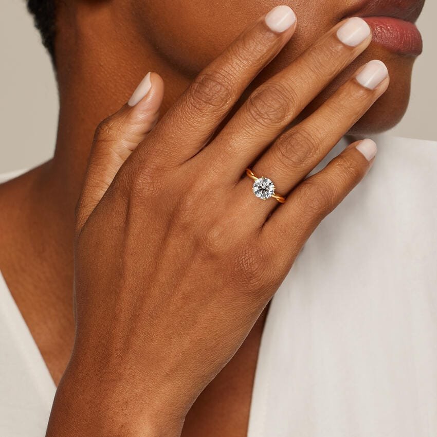 Twisted Vine Solitaire Ring in 18K Yellow Gold - Image 9