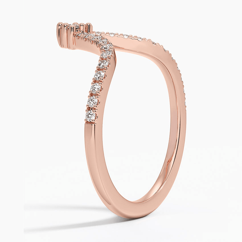 Nouveau Diamond Ring in 14K Rose Gold - Image 5