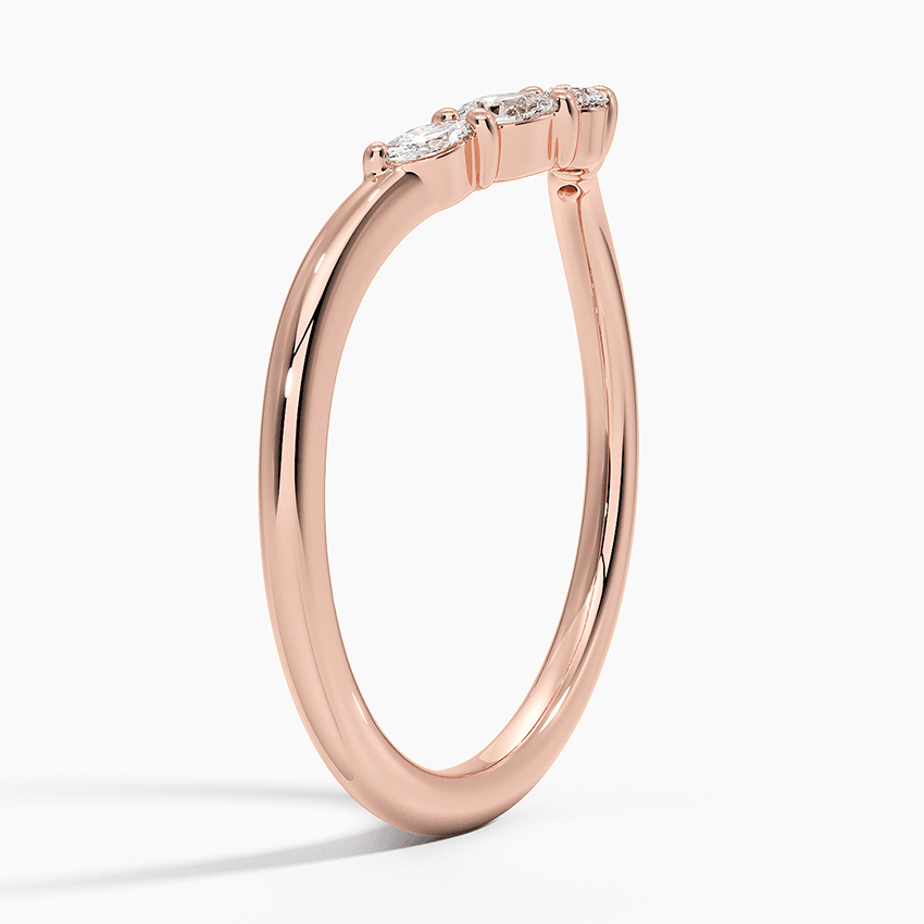 Camille Contoured Diamond Ring (1/5 ct. tw.) in 14K Rose Gold - Image 3