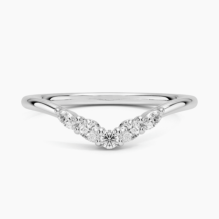 Camille Contoured Diamond Ring (1/5 ct. tw.) in 14K Rose Gold - Image 6