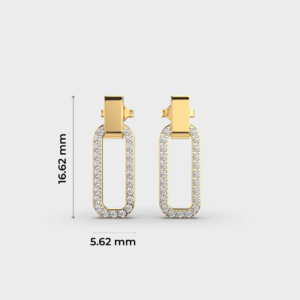 Haute French Madame Diamond Earrings in 14K Gold