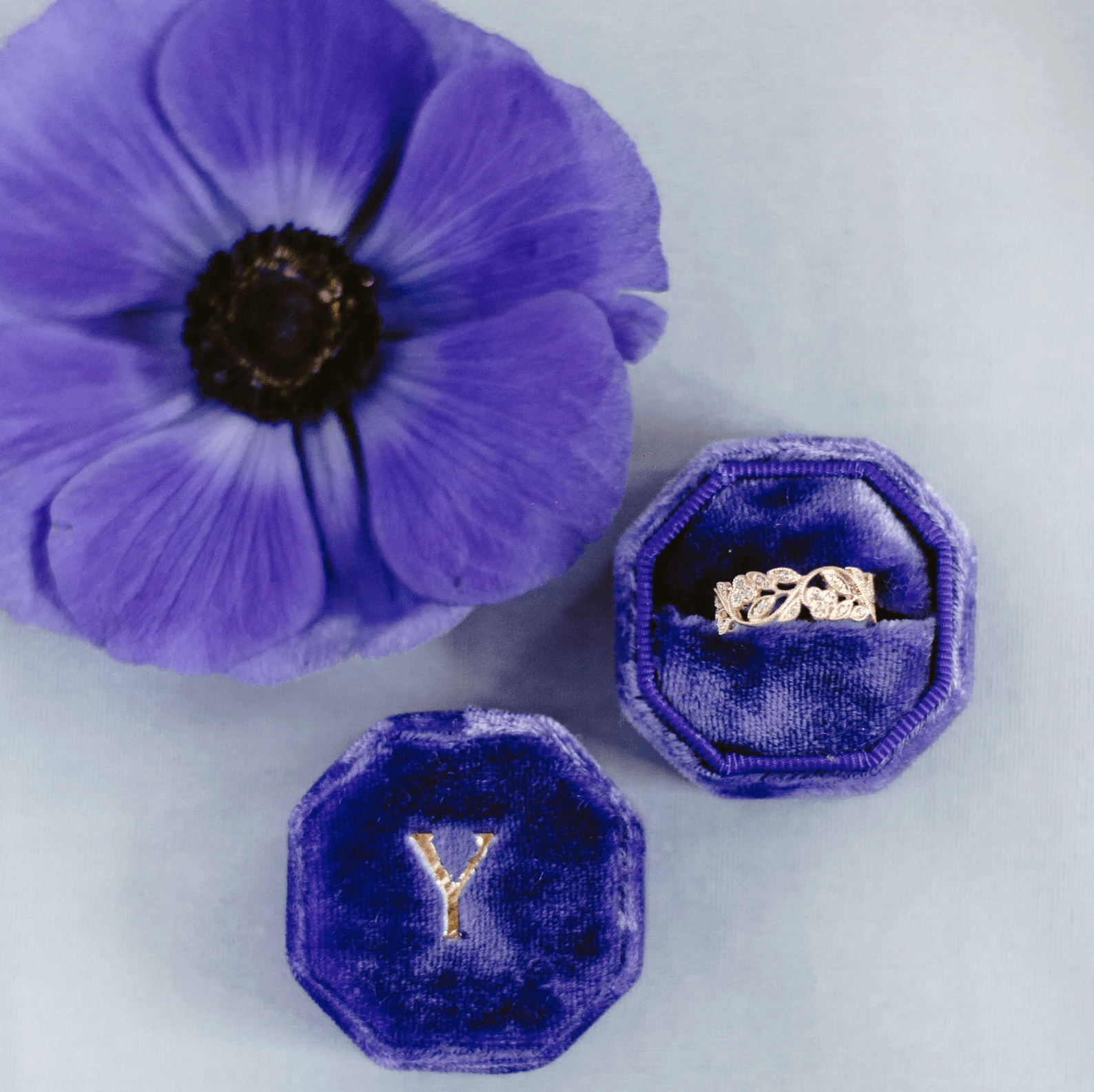 14K Gold Wedding Bands – Unique Matching Couple Rings - Image 7