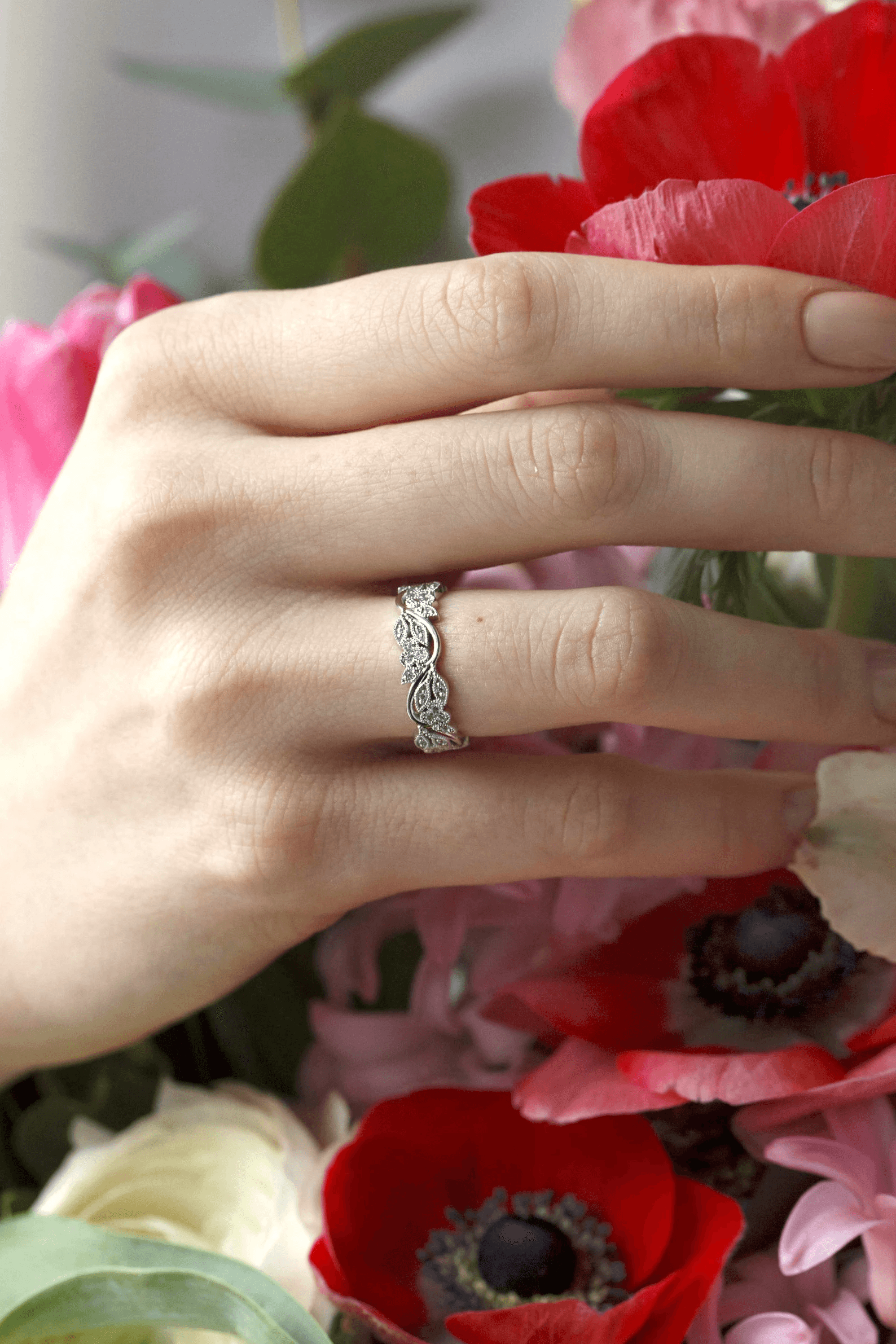 Gold Wedding Bands With Diamonds: Unique Couple Rings - Image 5