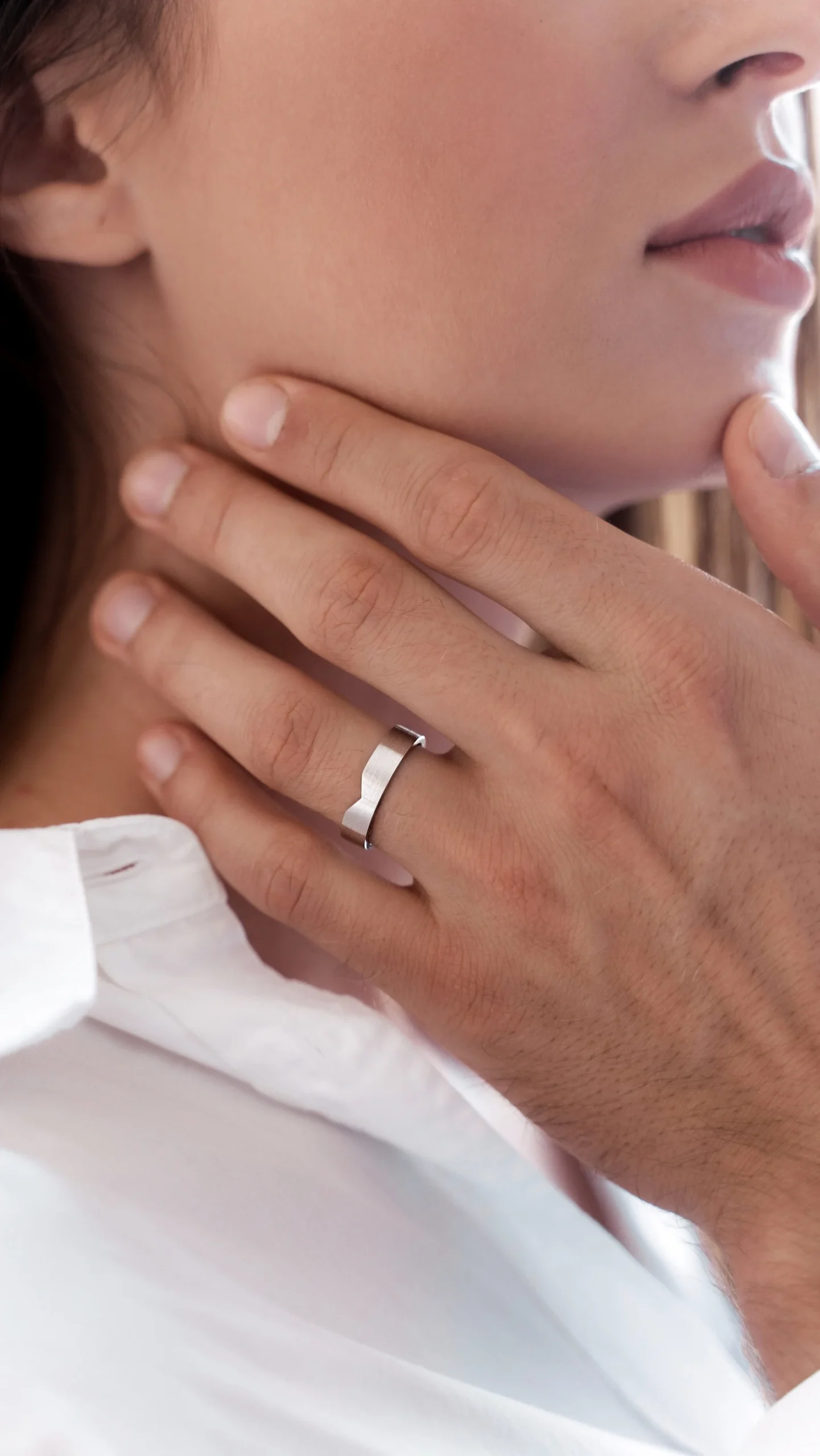 Unique matching wedding bands. His and hers wedding rings. Gold wedding bands with diamonds. Couple wedding bands. Wedding rings sets. - Image 14