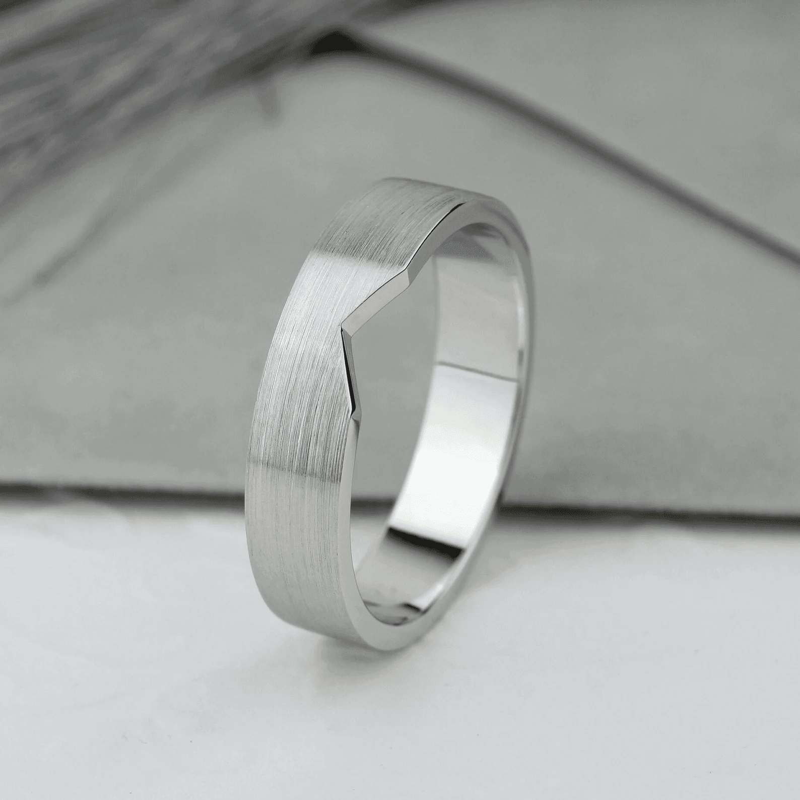 Unique matching wedding bands. His and hers wedding rings. Gold wedding bands with diamonds. Couple wedding bands. Wedding rings sets. - Image 6