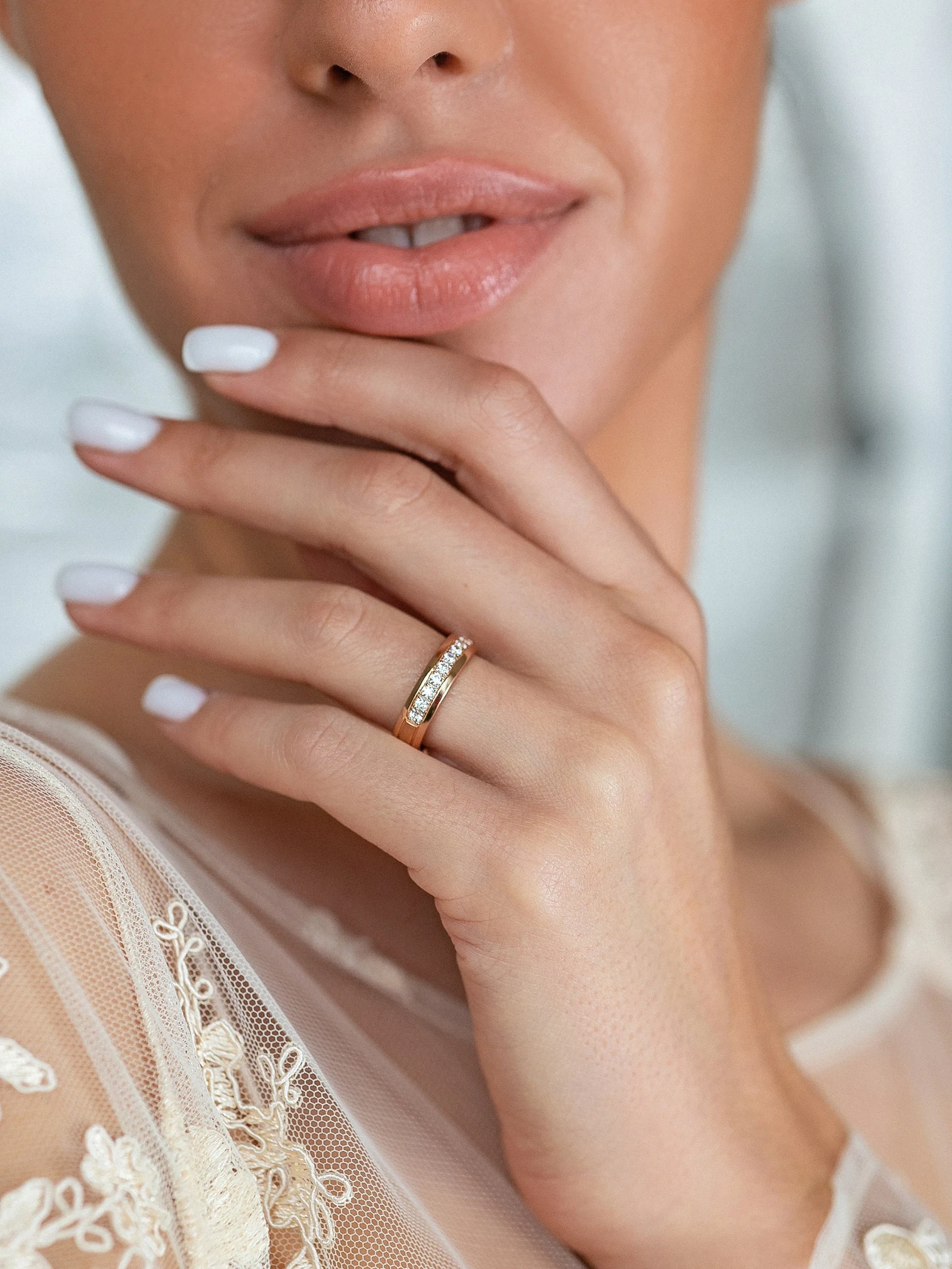 His and Hers wedding bands. Matching wedding bands made of 14k gold. Couple wedding bands. Unique wedding rings. Floral wedding bands. - Image 8